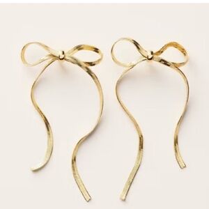 NWT Kate Spade x Target Gold Bow Drop Earrings Limited Edition Gift